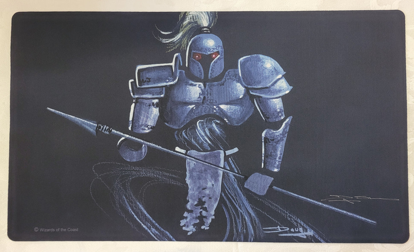 Hypnotic Spectre MTG Playmat signed by Douglas Shuler official Magic the Gathering