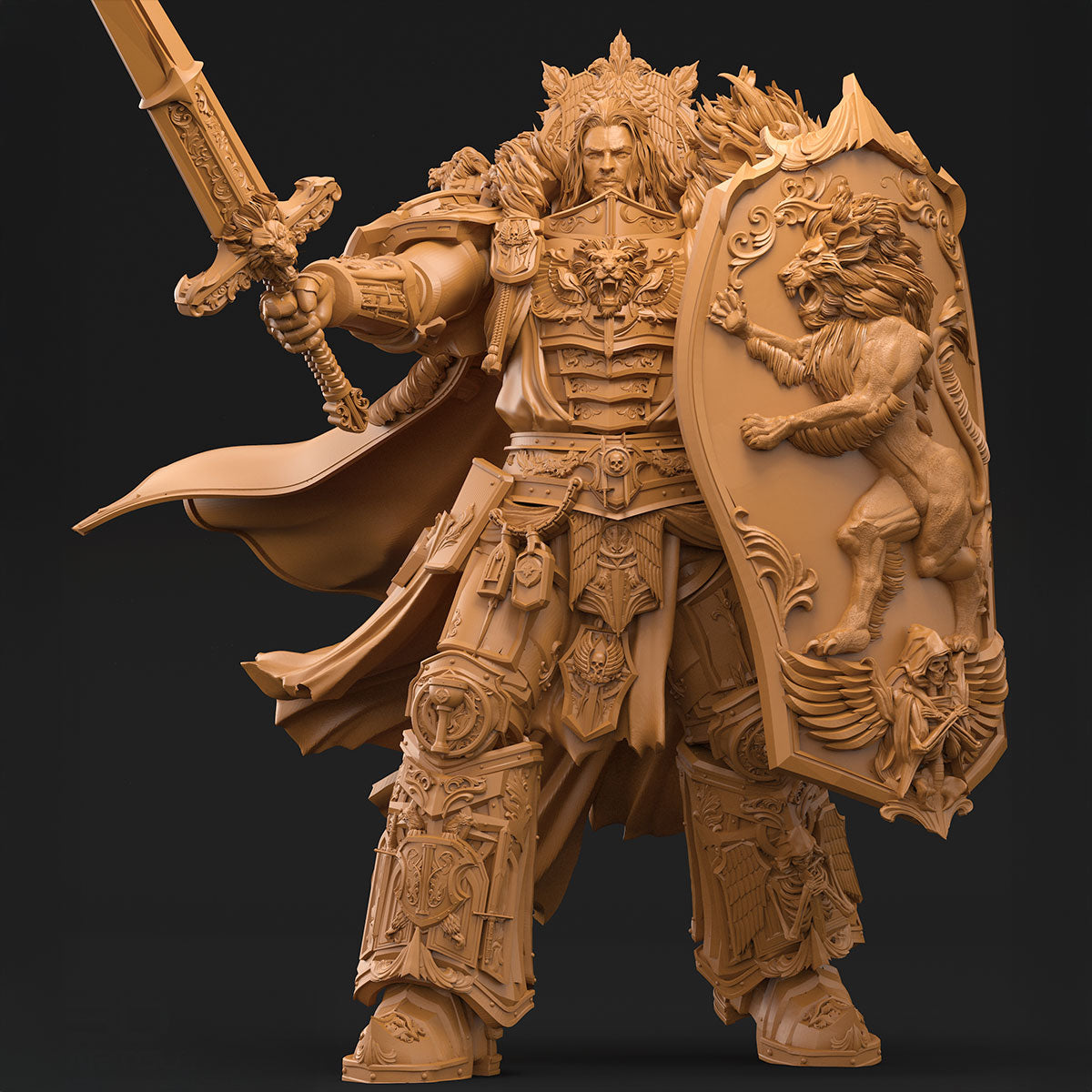 The First Knight Miniature 3dArtGuy .STL File