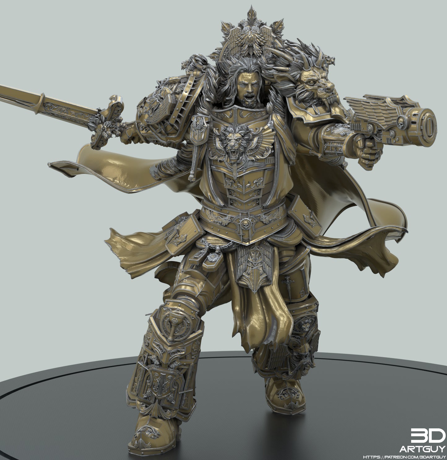 The First Knight Miniature 3dArtGuy .STL File