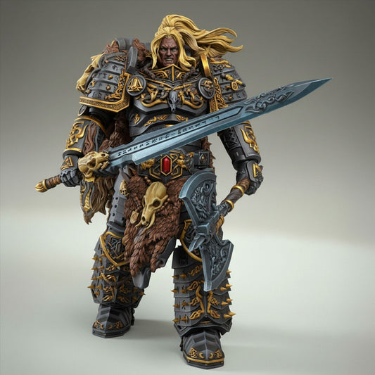 Viking Warrior Miniature 3dArtGuy .STL File