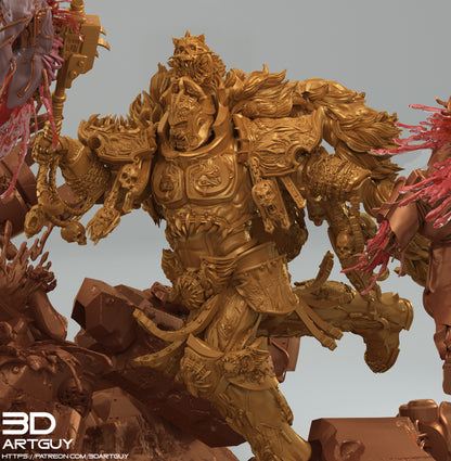 Angry Gladiator Miniature 3dArtGuy .STL File