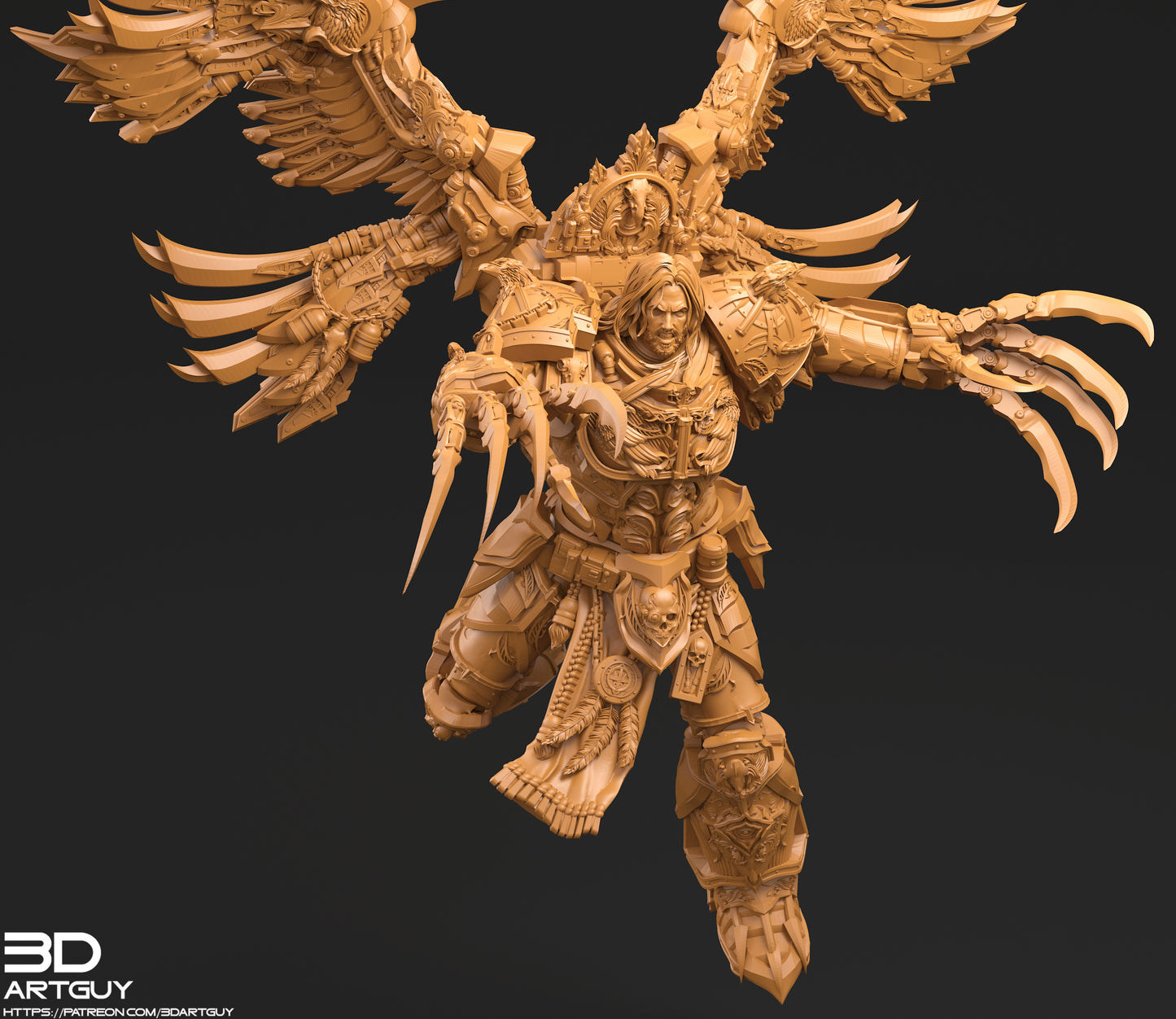 Bird Ninja Miniature 3dArtGuy .STL File