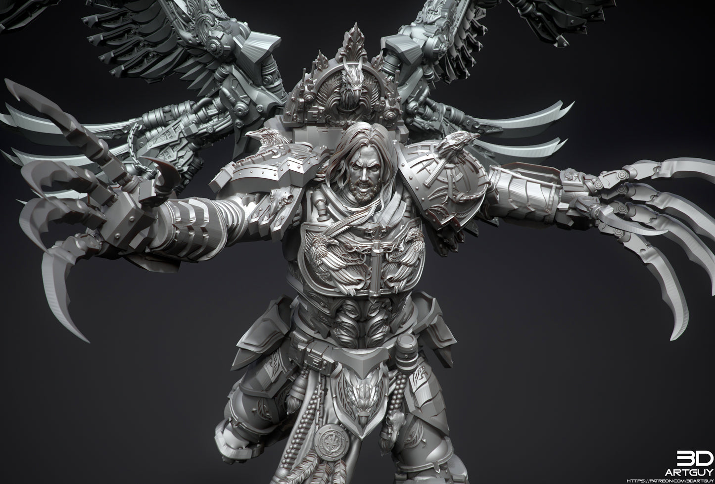 Bird Ninja Miniature 3dArtGuy .STL File