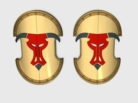 GREEK BULL - TROJAN POWER SHIELDS (L&R)